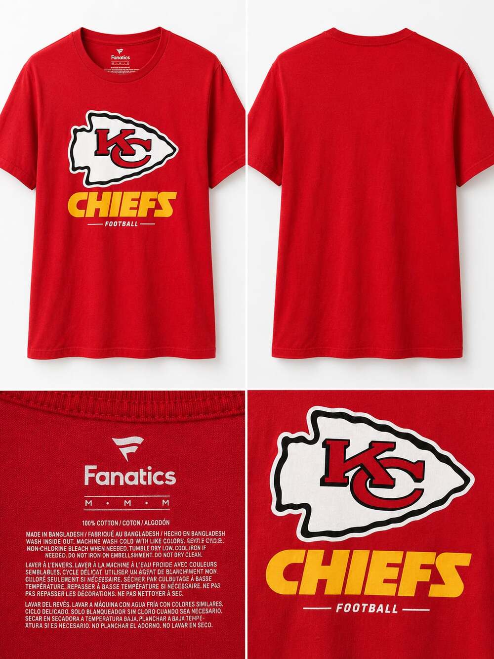 Fanatics Kansas City Chiefs NFL Red T-Shirt